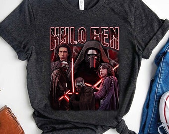 Star Wars Vintage Retro 90s Kylo Ren T-shirt, Vintage Star Wars Shirt, WDW Magic Kingdom Disneyland Trip Family Vacation