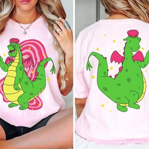 Two Sided Disney Funny  Pete&#39;s Dragon Shirt, Comfort Color, Disney Elliott The Dragon Tee, WDW Magic Kingdom Disneyland Trip Family Vacation