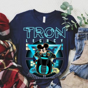 Disney Mickey Mouse Tron Legacy Shirt, Disney Lightcycle Run Ride Shirt, Comfort Color WDW Magic Kingdom, Disneyland Trip Family Vacation