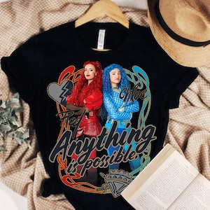 Disney Nachkommen Der Aufstieg von Rot alles ist möglich Rot & Chloe Shirt, Komfortfarbe, BTW Magic Kingdom, Disneyland Reise Familienurlaub