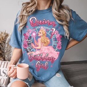 Personalized Custom Name & Age Wicked Glinda Birthday Girl Shirt, Wicked Witch Happy Birthday Tee, Comfort Color, Disney Family Matching Tee