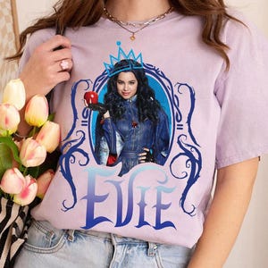 Disney Descendants Evie Poison Apple Graphic Design Shirt, Disney Shirt, Comfort Color, WDW Magic Kingdom, Disneyland Trip Family Vacation