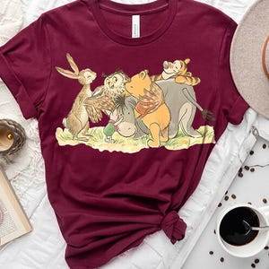 Disney Winnie The Pooh Friendship Shirt, Pooh Tigger Piglet Eeyore Shirt, Comfort Color, WDW Magic Kingdom, Disneyland Trip Family Vacation