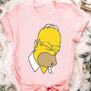Disney The Simpsons Homer Simpson Doh Big Face-shirt, The Simpsons-shirt, comfortkleur, WDW Magic Kingdom, Disneyland-reis gezinsvakantie