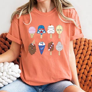 Star Wars Classic BB-8 R2-D2 & C-3PO Ice-Cream Scoops Shirt, Disney Shirt, Comfort Color, WDW Magic Kingdom Disneyland Trip Family Vacation