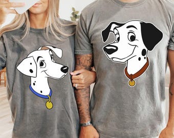 Disney 101 Dalmatians Couple Shirt, Funny Disney Pongo Perdita Couple Matching Valentines Gift, Disneyland Family Trip, Magic Kingdom
