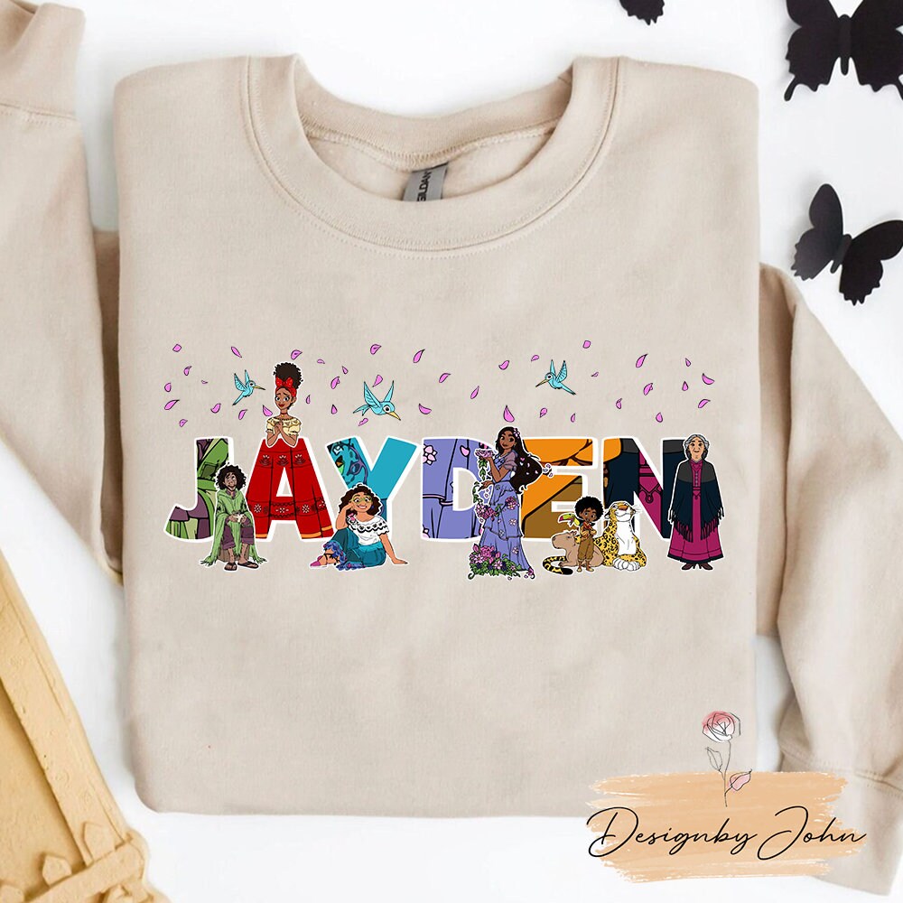 Personalized Disney Encanto Character Mirabel Madrigal Custom Name Shirt, Comfort Color, Funny Custom Disney Shirt, Disney Bridesmaid Tee