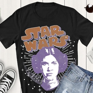 Star Wars Princess Leia Headshot Retro Shirt, Star Wars Girl Power Tee, Comfort Color, WDW Magic Kingdom, Disneyland Trip Family Vacation