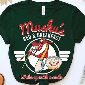Disney Mushu&#39;s Bed & Breakfast Wake Up With The Smile Shirt, Mulan Shirt, Comfort Color, WDW Magic Kingdom, Disneyland Trip Family Vacation
