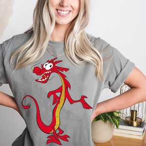 Disney Mulan Mushu Dragon Portrait Shirt, Disney Funny Princess Mulan Tee, Comfort Color, WDW Magic Kingdom, Disneyland Trip Family Vacation