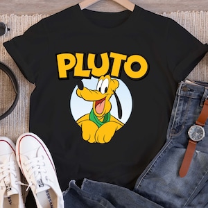 Disney Pluto Mickey & Friends Disney 100 Years of Wonder Shirt, Disneyland WDW Unisex T-shirt Family Birthday Gift Adult Kid Toddler Tee