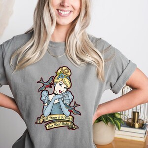 Disney Princess Cinderella A Dream Is A Wish T-shirt, Funny Cinderella Shirt, WDW Magic Kingdom Disneyland Trip Family Vacation