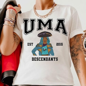 Disney Descendants UMA Est 2015 Portrait Vintage Design Shirt, Disney T-Shirt, Comfort Farbe, BTW Magic Kingdom, Disneyland Reise Familienurlaub