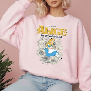 Disney Alice In Wonderland Alice In The Flowers T-shirt, Funny Alice In Wonderland Shirt, WDW Magic Kingdom Disneyland Trip Family Vacation