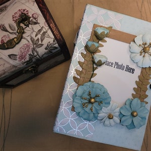 Teal Junk Journal Album mini album
