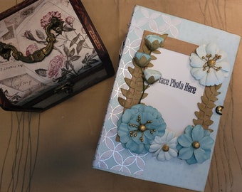 Teal Junk Journal Album mini album