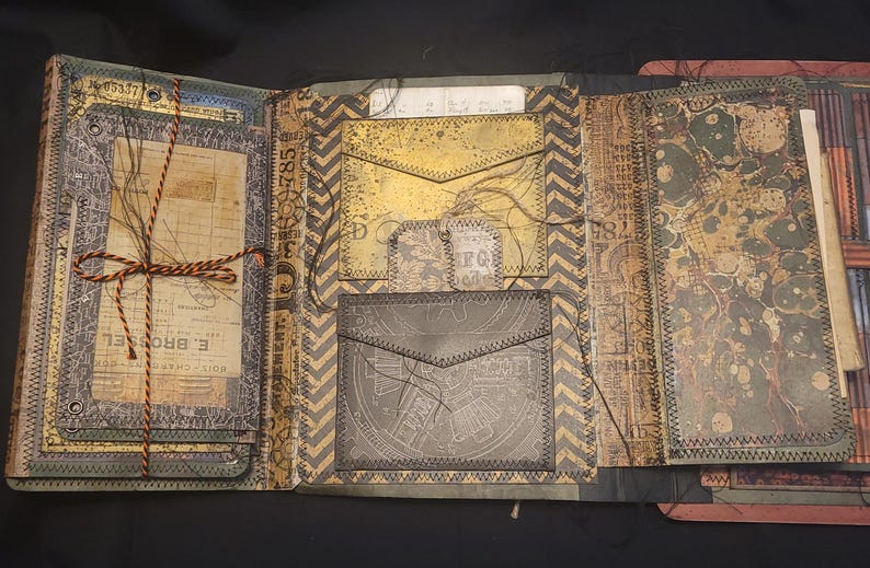 Handmade Grungy Junk Journal Folio - Etsy