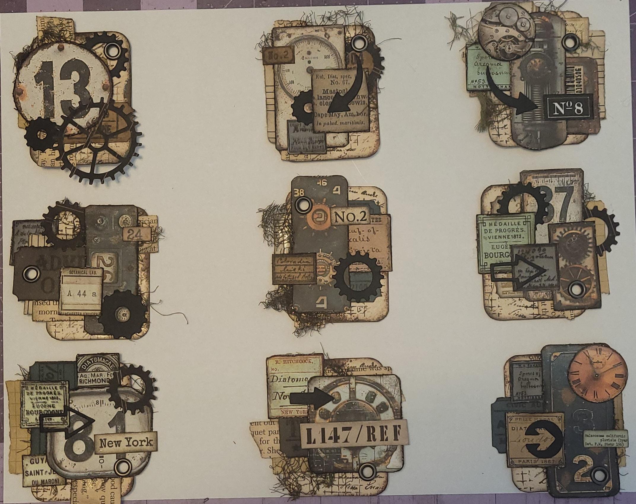 Junk Journal Embellishments- Paper Clusters - Etsy