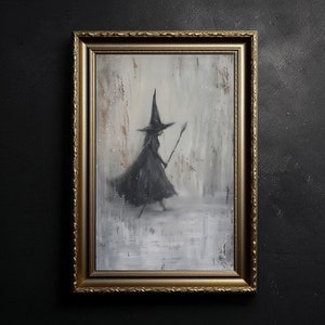 Painted Witch Print, Vintage Poster, Art Poster Print, Dark Academia, Gothic Victorian, Wicca Art Poster Print, Home Decor, Wall art