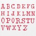 Hand Drawn Red Calligraphy Monogram Alphabet (SVG PNG) - Etsy