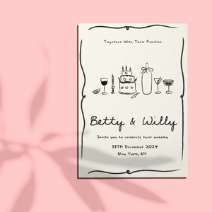 cake wine and martini food and beverage illustration SVG PNG