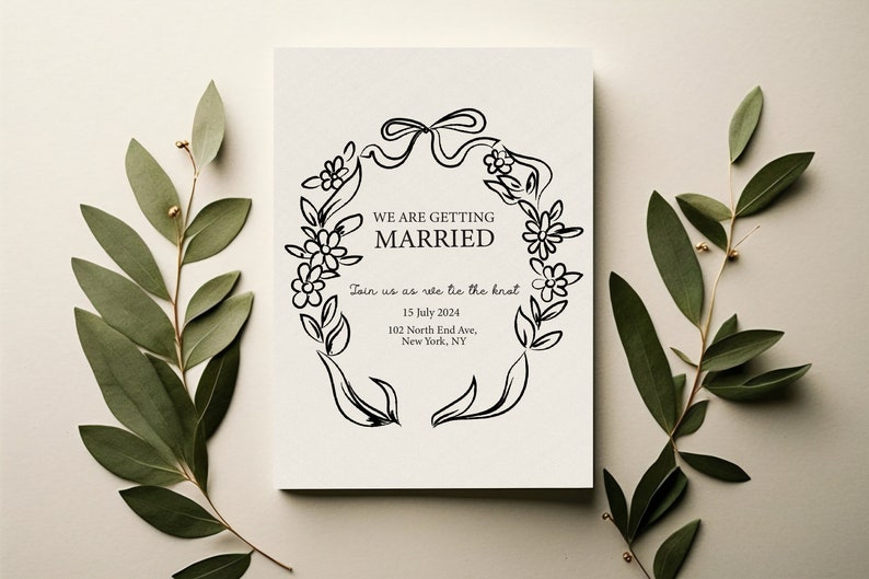 florist wreath and crest whimsical