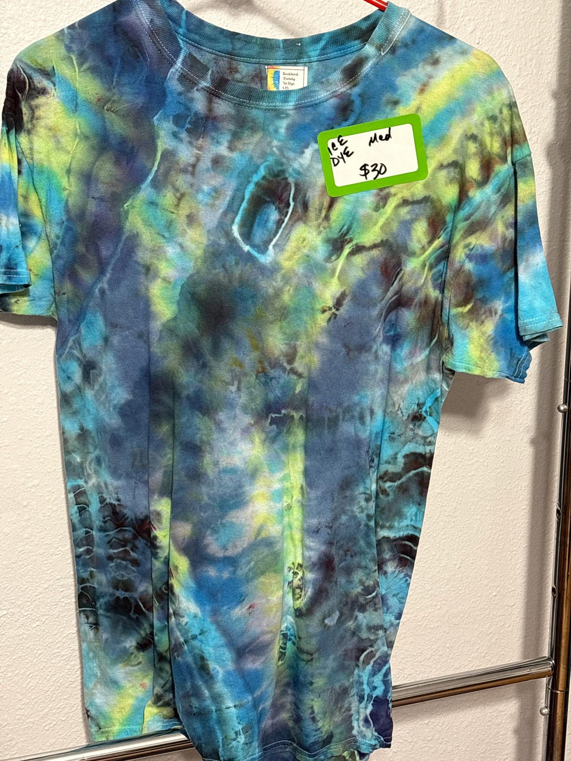 Style & Co Tie Dye Ruffled Hem T-Shirt