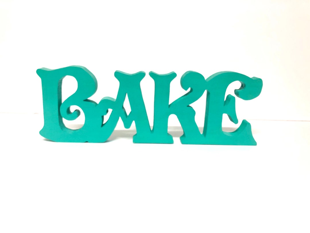 Bake Sign Kitchen Bakery Sign Kitchen Island Decor Shelf - Etsy