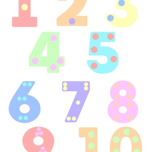 123 Poster Digital Download