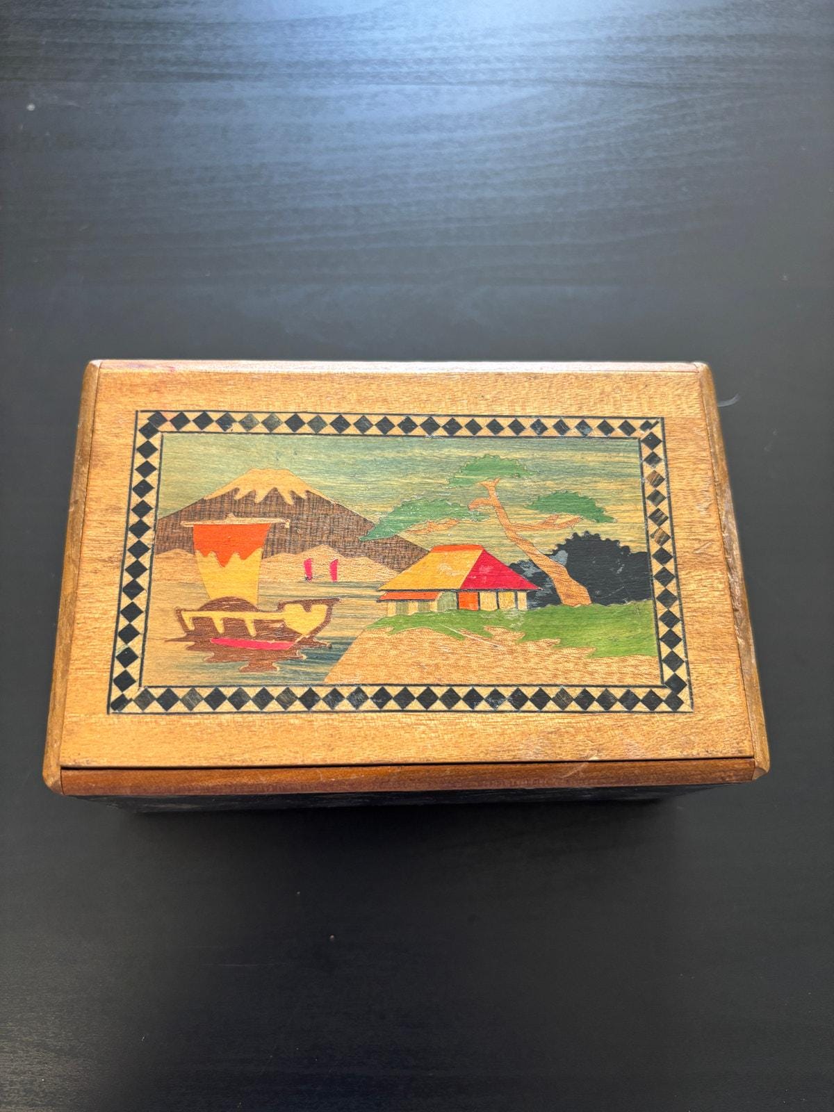 Vintage Japanese Puzzle Boxes - Etsy