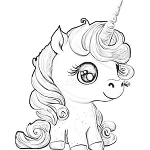 13 Unicorn Coloring pages, drawing, sketching, Instant Download