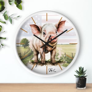 American Pig Wall Clock