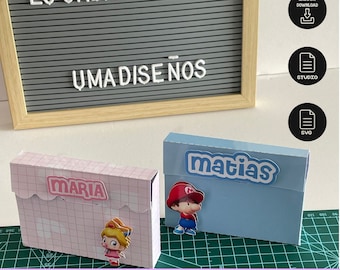 Kitkat-doos sjabloon SVG, chocoladewikkel gepersonaliseerd traktatiebestand voor Cricut Silhouette Studio, traktatiehouder voor een verjaardagsfeestje, blanco doosbestand