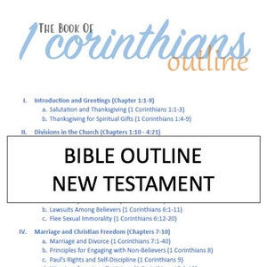Schema biblico completo del Nuovo Testamento con riferimenti