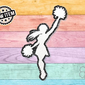 Cheerleader 1 DIE CUT  | Bling Homecoming Mum and Graduation Cuts