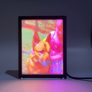Customizable 3D Lithophane picture with frame of any color