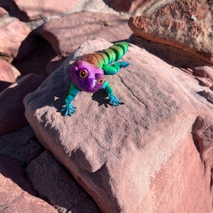 3d printed fully articulated Leopard Gecko