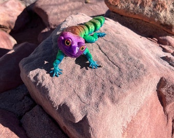 3D-geprinte volledig beweegbare luipaardgekko