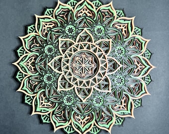 Glow in the dark/black light reactive 3d Printed Mandala