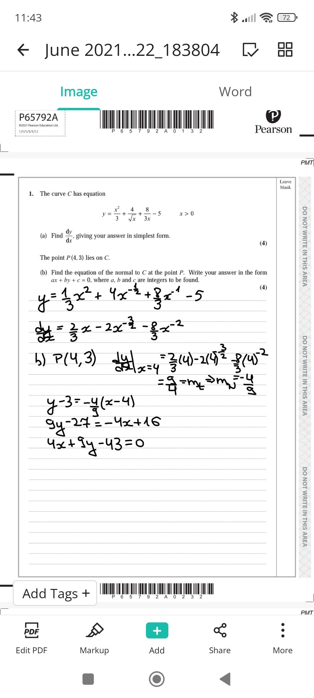 Pure Mathematics 1 Past Papers Model Answers Etsy