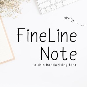 Handgeschriebene Schriftart Goodnotes Einfache Schriftartstudie Digitale Notiz Niedliche Schriftart Saubere Handschrift Schriftarten Planer | FineLine Hinweis