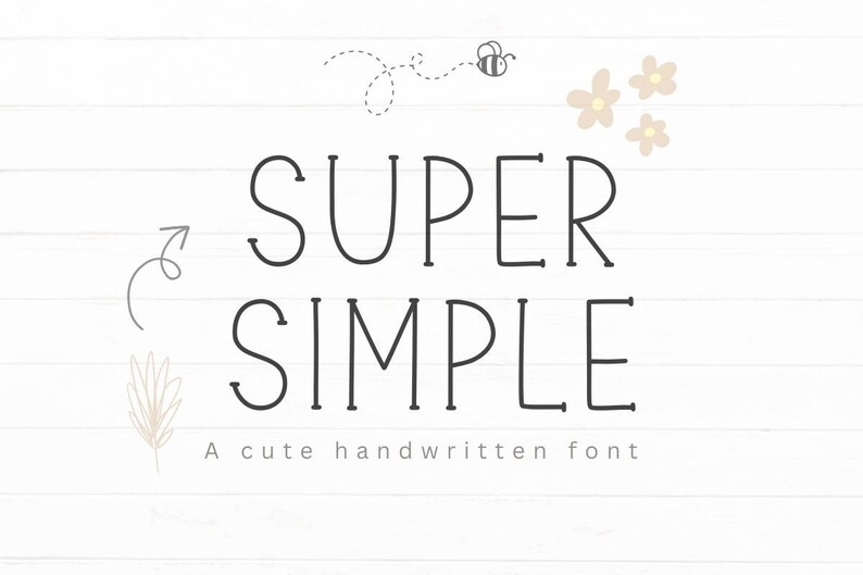 Handwritten Font Goodnotes Simple Font Study Digital Note Cute Font