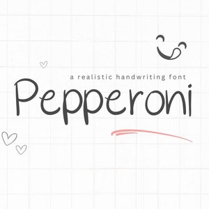 Handgeschriebene Schriftart Goodnotes Einfache Schriftartstudie Digitale Notiz Niedliche Schriftart Saubere Handschrift Schriftarten Planer | Peperoni