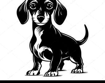 Dachshund Puppy SVG, Dachshund PNG, Weiner Dog Shirt SVG Png, Weiner Dog Mom Mug Design, Puppy Vector Art, Cute Dog Digital Download