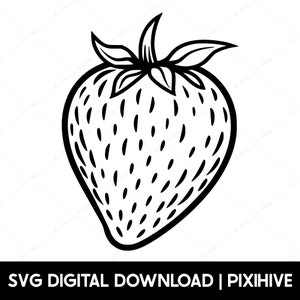 Fraise SVG, Fraise Mug SVG Design, Fraise Chemise PNG, Fraise Décor Clipart, Fruit Svg Png, Fraise Autocollant Conception numérique