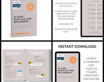 AI Side Hustles Ebook: Earn Money Online for Beginners (PDF)