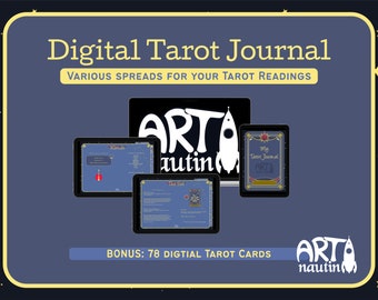 Digital Tarot Planner - Tarot Planner GoodNotes | Digital Tarot Planner iPad: Tarot Journal with digital Tarot cards | Tarot spreads PDF