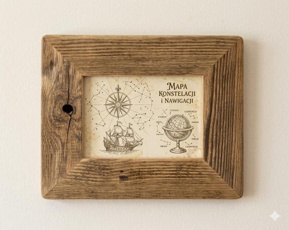 Reclaimed Wood Picture Frame, Handmade Natural Wood Frame, Rustic Wall Decor, Upcycled Frame