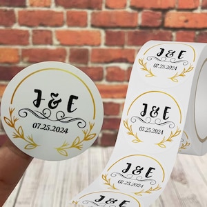 Adesivos personalizados em rolo | Etiquetas personalizadas para festas | Casamento | Noivado | Aposentadoria | Lembranças | Negócios | Chá de panela | Lembranças especiais