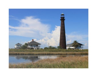 Bolivar Point Lighthouse, Summer Shimmer, Canvas Wrap Print